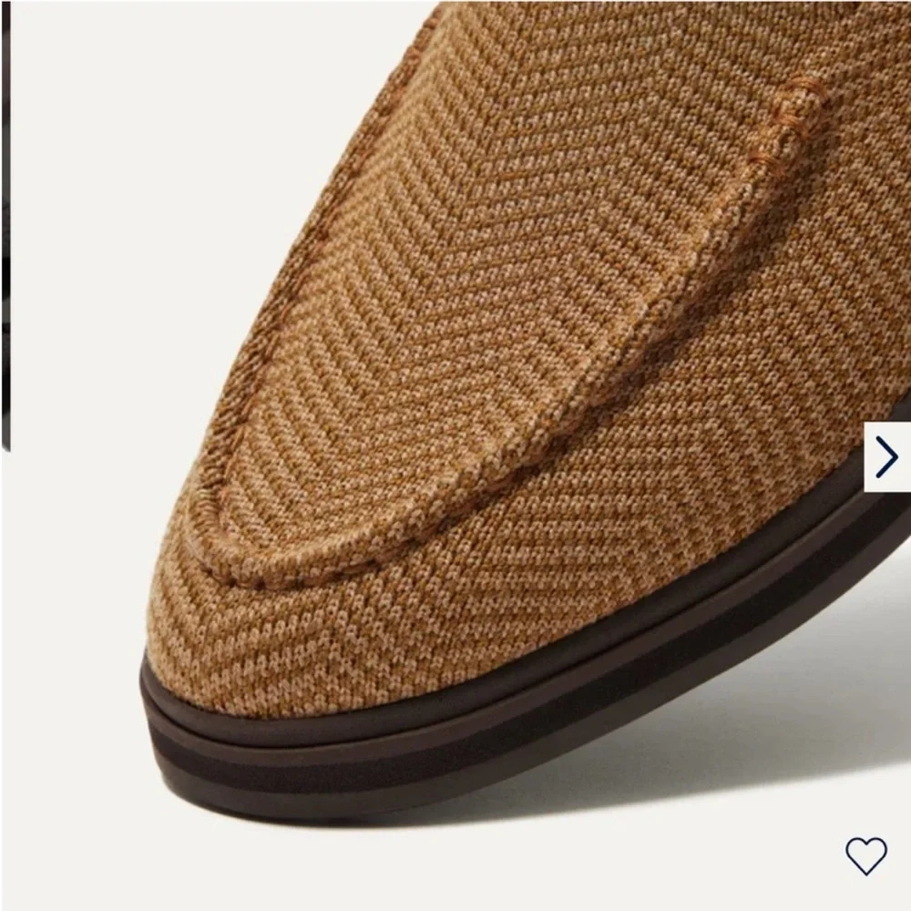 New in box! Rothy's The Lug Loafer in Merino wool - Teak Herringbone size 9